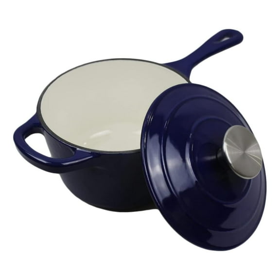 Cast Iron Enameled Pan Sauce 1.75 Qt., Blue
