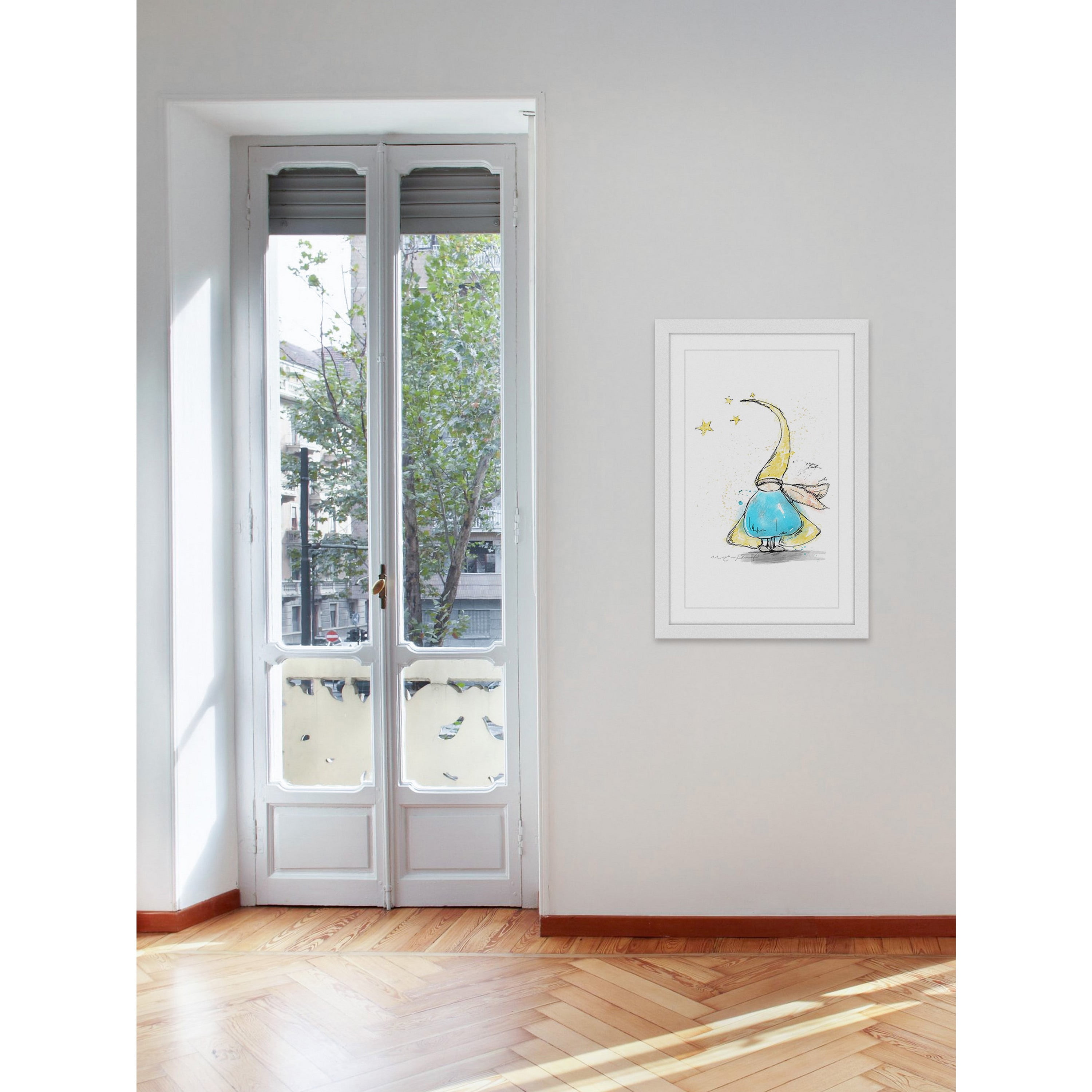 "Lutin" by Marie-Eve Pharand Framed Painting Art Print