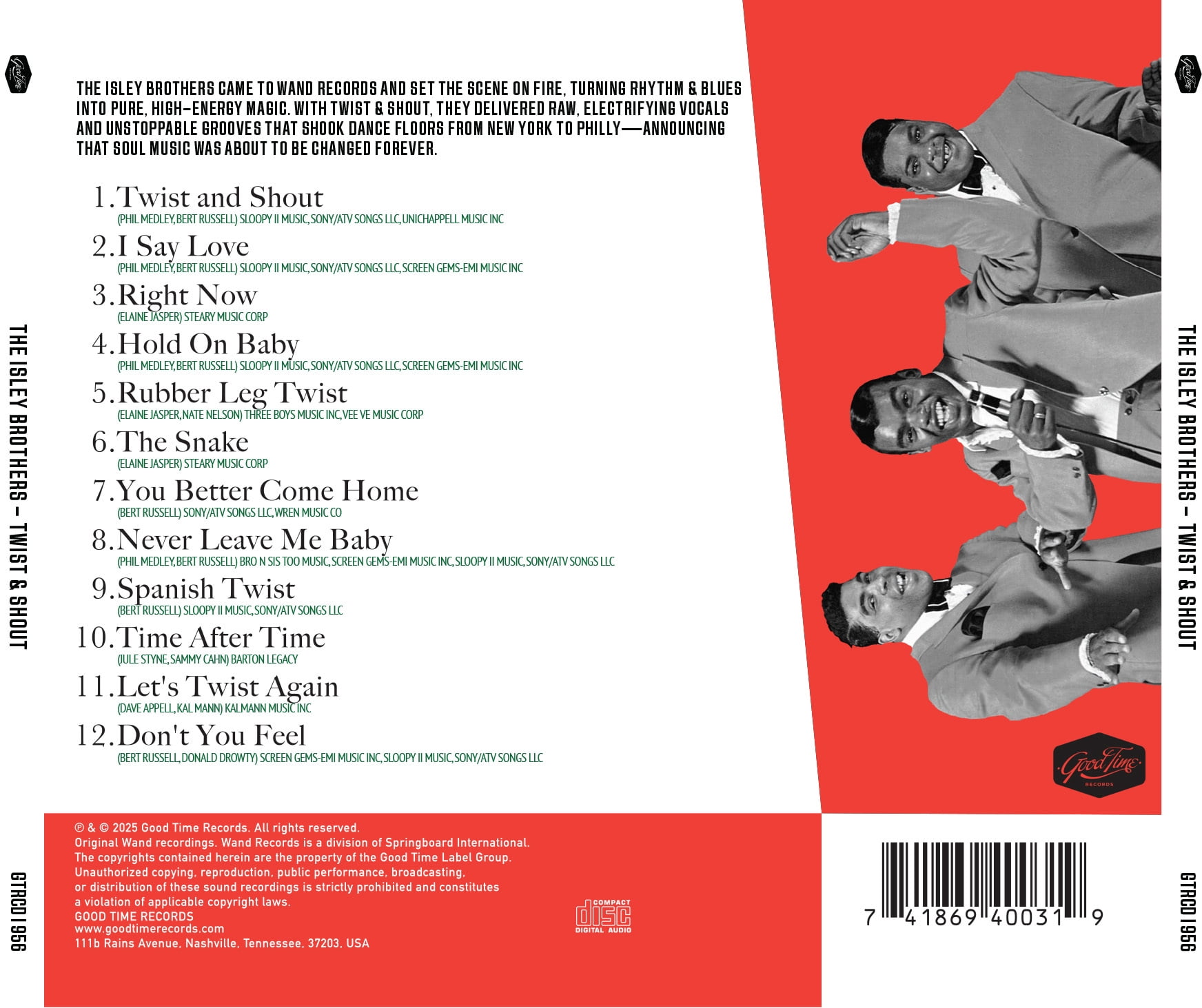 The Isley Brothers - Twist & Shout - Music & Performance - CD