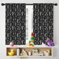 thumbnail image 5 of Blackout Kids Curtains,Black White Skull Hand Spider Pattern Childrens Insulated Curtains Set Of 2,Bedroom Essentials,Toddler Room Decor 42x54in(106x137cm), 5 of 5