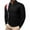 Black, variant on Charmgo True Classic Tees Men, Men's Casual Fashion Splicing Trend Loose Stand Collar Long Sleeve Polo Shirts, Black Polo Shirts for Men, Clearance Sales Today Deals Prime Black L