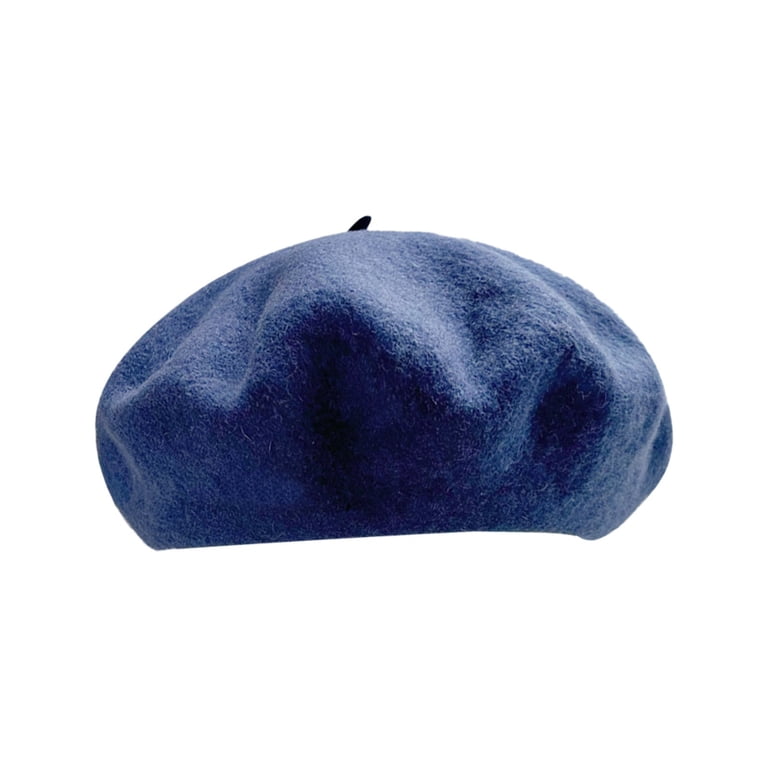 Beret Hats for Women Wool Hat French Cap Winter Artist  display picture 2