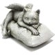 thumbnail image 5 of Estatuilla de gato de resina artística alas de Ángel estatua de jardín alas de Ángel decoración de gato estatua conmemorativa gato Ángel durmiente con alas TUNC Sencillez, 5 of 5