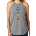 thumbnail image 1 of Women's 7 Colored Chakras Yoga Tank Top, 2XL Grey Heather, 1 of 3