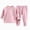Pink, variant on ITSAME Girls Outfit 2-Piece Fleece-Lined Crewneck Long Sleeve Pullover and Pants Warm Sleepwear Set Size 7