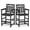 BLACK, variant on Ciokea High Adirondack Bar Chair, Outdoor Bar Stool for Balcony, Backyard, Poolside, Black