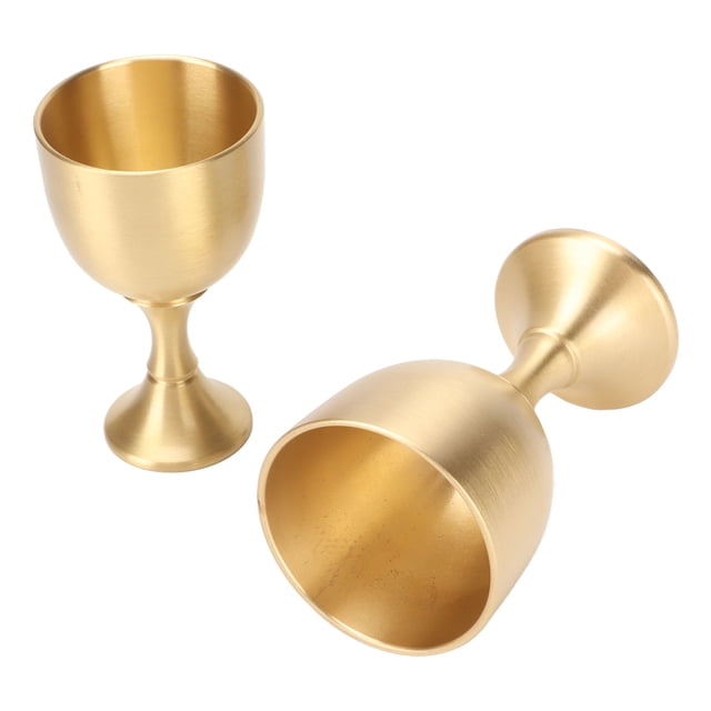 Cáliz De Copa Vintage, Mini Copas De Vino Con Acabado Dorado Para Bodas