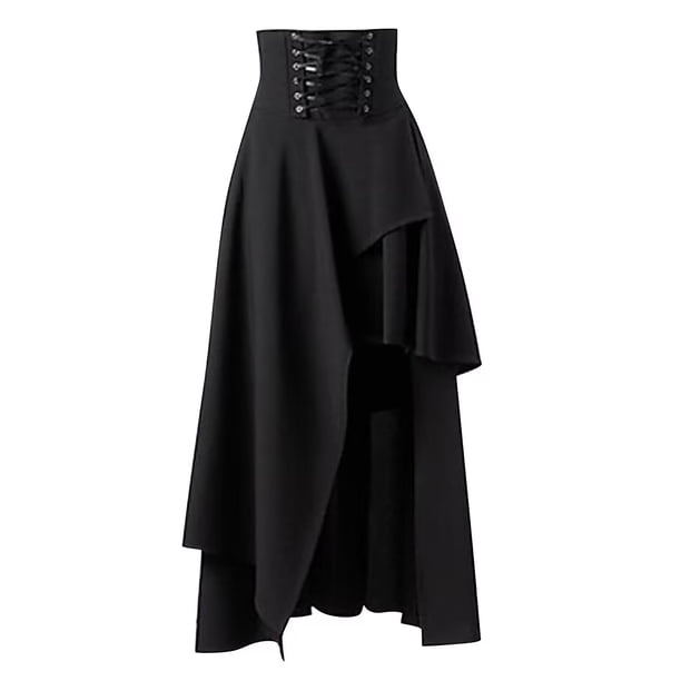 Cosplay Medieval renacentista gótico Steampunk ropa pirata disfraces Halloween carnaval Vintage vestido hasta dobladillo Maxi falda