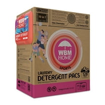 WBM Laundry Detergent Pods, Autumn Scent, 128 Count, Ultra Power Cleaning, Recyclable Packaging
