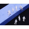thumbnail image 3 of 100 Piezas 1: 100 HO N Escala Miniatura Figuras de Modelo de Personas para Modelo de Tren Diorama Paisaje DIY Accesorios, Sin Zulema Figura en miniatura juguetes, 3 of 8