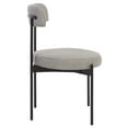 thumbnail image 6 of Safavieh Andrean Modern Metal and Fabric Dining Side Chairs, Gray / Black (Set of 2), 6 of 8