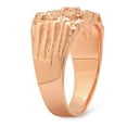 thumbnail image 2 of Men's 19mm Rose Gold Plated Nugget Pinky Ring, Size 15 + Gift Box, 2 of 6