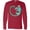 Red, variant on Inktastic Christmas Dragon with Candy Cane Long Sleeve T-Shirt