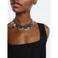 thumbnail image 3 of Scoop Women’s Silver-Tone Square Choker Necklace, 3 of 4