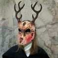 thumbnail image 2 of Halloween Cosplay Mask, Deer Antlers Costume, Halloween Prop, 2 of 7