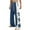 Blue, variant on Ndbuld Family Gifts Womens Casual High Waisted Wide Leg Pants High Waisted Jogger For Women Stripe Side Lightweight Wide Leg Pants Workout Sweatpants Athletic Joggers Pants Blue M