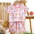 thumbnail image 2 of Ymyiu Boys Pjs Baby Boys Pajamas Set 2-Piece Short Sleeve Snug Fit Soft Cotton Sleepwear for Toddler Kids 6-9 Months (Pink,6-9 Months), 2 of 3