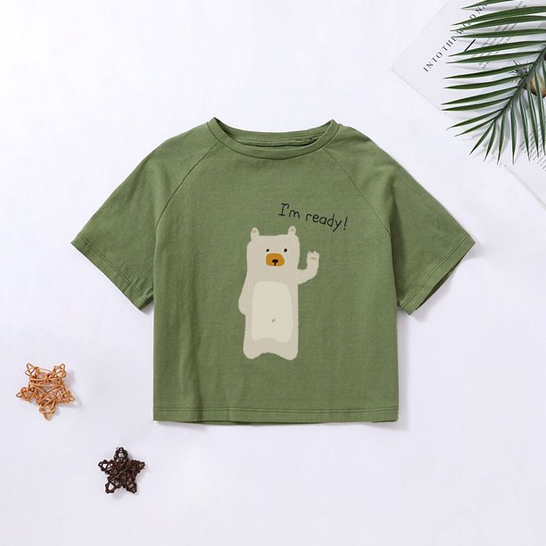 Camisetas de verano para niños, camisetas de algodón de Color sólido para niños, nueva moda para niños y niñas, Top de manga corta, ropa de 2-7T, camisetas saludables Tan Jianjun unisex