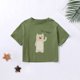 thumbnail image 1 of Camisetas de verano para niños, camisetas de algodón de Color sólido para niños, nueva moda para niños y niñas, Top de manga corta, ropa de 2-7T, camisetas saludables Tan Jianjun unisex, 1 of 2