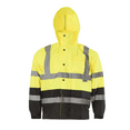 thumbnail image 4 of JORESTECH Hi-Vis Safety Rain Jacket, ANSI Class 3 (Yellow/Black, 4XL), 4 of 11