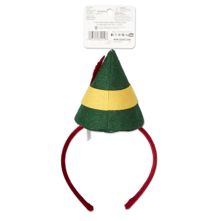 Scunci Elf Fashion Headband with Hat, Red with Green and  display picture 3