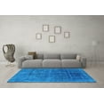 thumbnail image 3 of Ahgly Company Indoor Square Abstract Light Blue Modern Area Rugs, 8' Square, 3 of 4