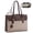 Camel-brown, variant on LOVEVOOK Laptop Tote Bag for Women,Computer Work Bag With Large Cup Holder,15.6 Inch Waterproof PU Leather Purse Briefcase for Teacher