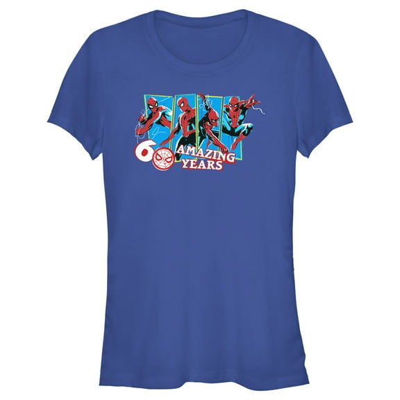 Junior's Marvel Spider-Man Beyond Amazing 60 AMAZING YEARS T-Shirt