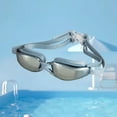 thumbnail image 3 of Tgbvmt Myopia Swimming Goggles Adult Large Frame Electroplated HD Lenses Anti-Fog Waterproof UV400 Protection Sealed No Leakage Adjustable Straps Prescription Compatible for Swim Training Open Water, 3 of 4