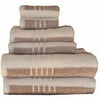 Revere Mills Soft Touch Stripe Oversized Yarn Dyed Striped 6-Piece Towel Set
