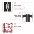 thumbnail image 6 of CL.HPAHKL 6Ft Tall 4 Panel Oriental Shoji Screen Room Divider, Portable Freestanding Partition Screen, Folding Privacy Divider With Oil Canvas for Room Separation, Dressing, Plum Blossom, 6 of 9