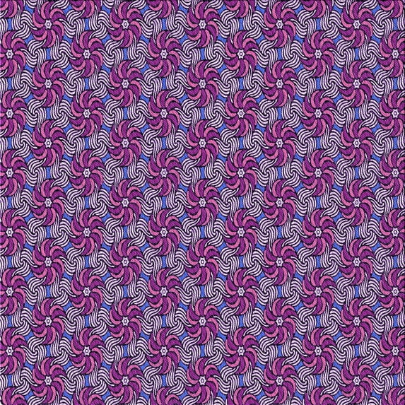 Ahgly Company Indoor Square Patterned Purple Area Rugs, 4' Square