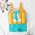 thumbnail image 5 of JUMEYU Toddler Swimsuit with Floatation Toddler Floatation Swimsuit Swim Vest for Baby Boy Girls Float Suit with Buoyancy Floating Swimwear Bathing Suit 4T 5T (Yellow,4-5 Years), 5 of 7