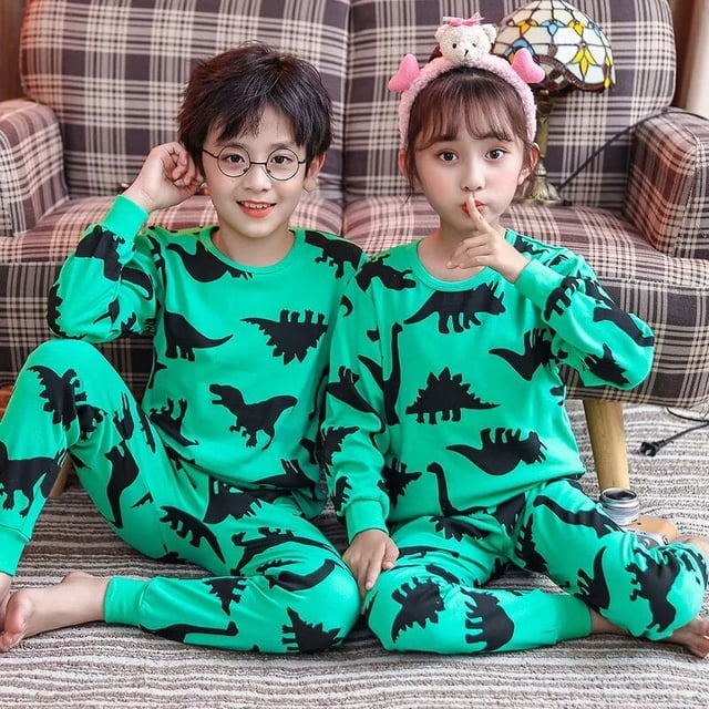 Pijamas de dibujos animados para niños, conjunto de ropa de dormir para Halloween, Carnaval, Navidad, ropa de Papá Noel para niños pequeños
