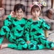 thumbnail image 1 of Pijamas para niños 2 4 5 6 7 8 9 10 11 12 13 14 años Conjunto de ropa de dormir de algodón Pijamas de Navidad Pijamas verdes para niños ropa, 1 of 4