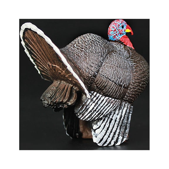 Luxshiny Durable Plastic Simulation Turkey Model Realistic Wildlife Figurine for Kids Playing 5.5 Inches