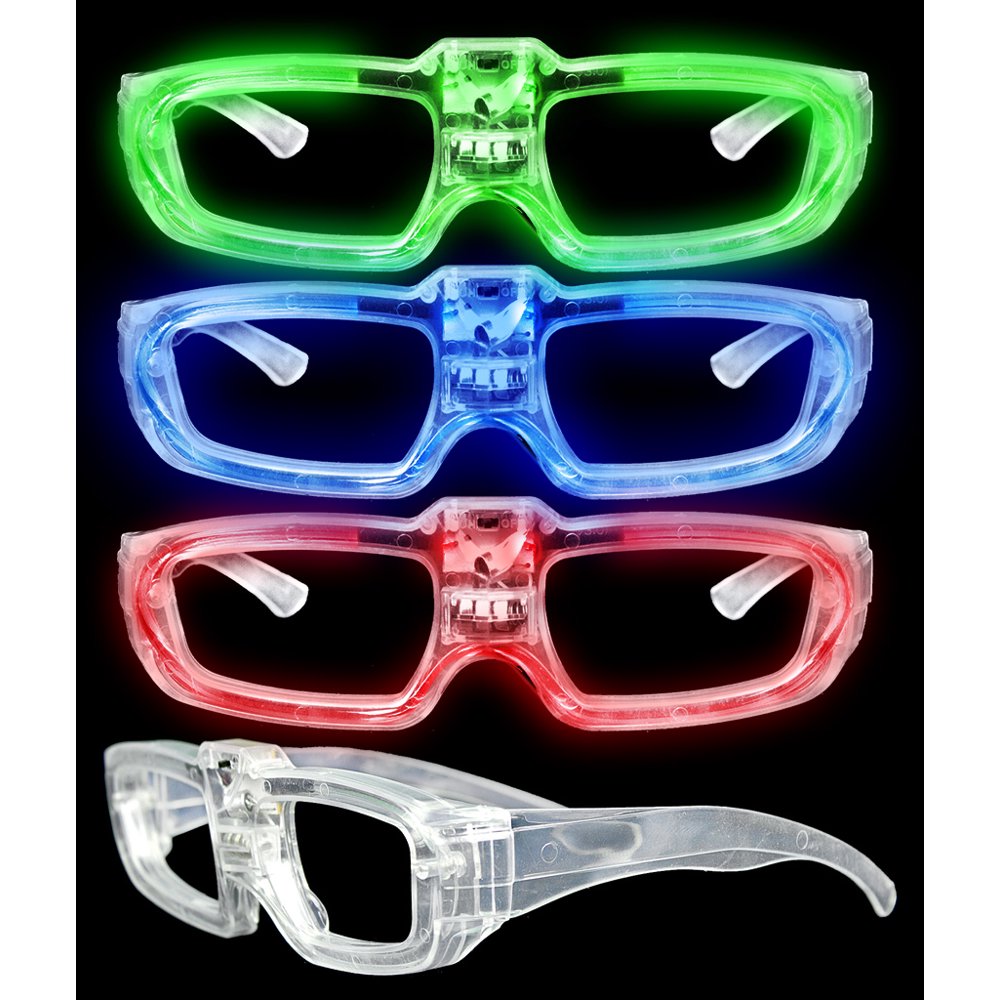 LED Sound Activated Eye Glasses- Assorted - Walmart.com - Walmart.com