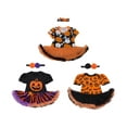 thumbnail image 2 of StylesILove Infant Baby Girl Halloween Short Sleeve Cotton Romper Tutu Party Dress and Headband 2 pcs Outfit Set (S/0-3 Months, Black), 2 of 3