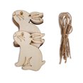 thumbnail image 1 of Advancent Paquete de 10 puertas con colgante de animal, sala de estar, rebanadas de madera, decoración para niños, guardería, guardería, Type3 NO3, 1 of 6