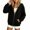 Black, variant on Shadoumai Girls Zip Up Hoodie Sweatshirt Kids Casual Activewear Front Pocket Long Sleeve Soft Blend Pullover Lightweight Jacket