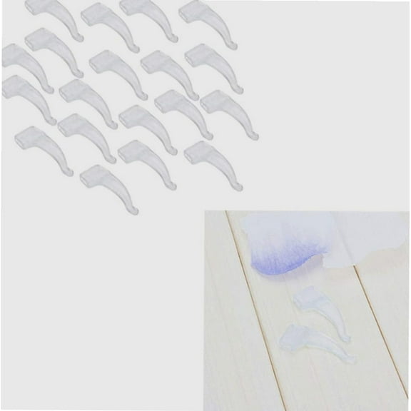 Artibetter Glasses Slip Preventer 20 Pairs Silicone Ear Grip Hook Eyeglasses Retainers Anti-skid Glasses Temple Tips Ear Pads Protector Holder for Reading Sunglasses (Transparent) Glasses Accessories