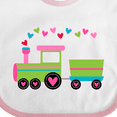 thumbnail image 4 of Inktastic Valentine Heart Train Boys or Girls Baby Bib, 4 of 4