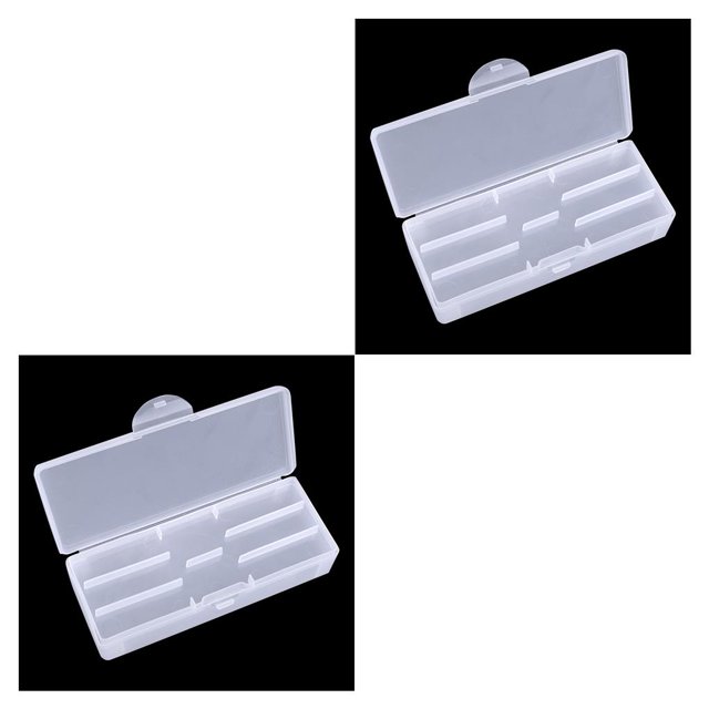 Seitruly Caja de almacenamiento de herramientas para decoración de uñas, organizador de herramientas de manicura portátil de PVC, contenedor 2piezas