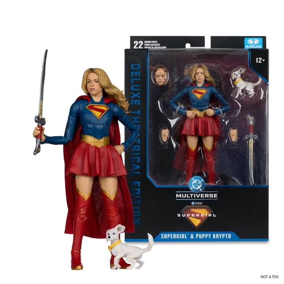 Supergirl and Baby Krypto (DC Multiverse: Supergirl Movie) 7" Action Figure Deluxe Theatrical Edition - McFarlane Toys