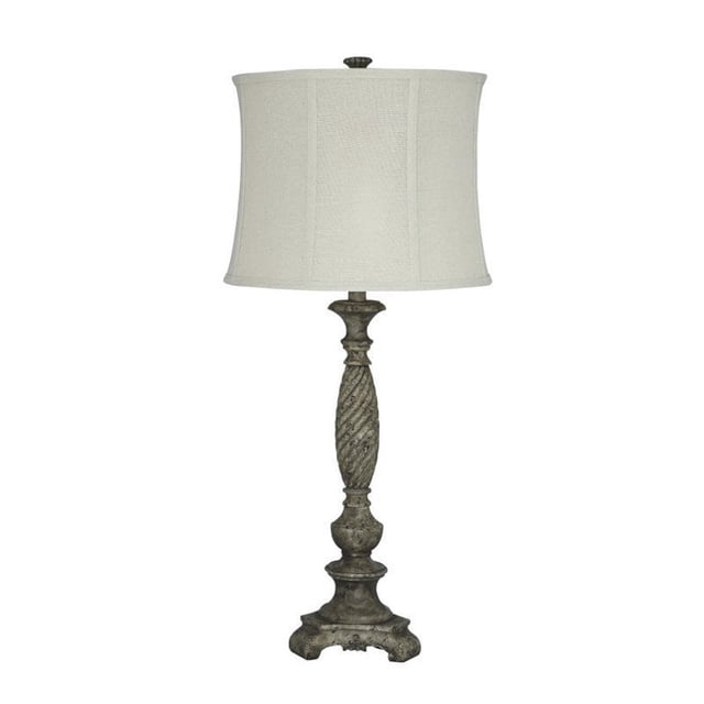 Bowery Hill Lampe de Table Poly en Gris Antique