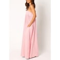 thumbnail image 4 of Chouyatou Women's Summer Backless Tied Spaghetti Straps Casual Loose Cutout Maxi Dress with Pockets, 4 of 6