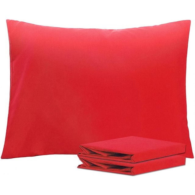 NTBAY Juego de 2 fundas de almohada estándar, 100% microfibra cepillada de 1800 hilos, súper suaves y acogedoras, resistentes a las arrugas, a la decoloración y a las manchas con cierre de sobre, fund