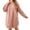 Pink, variant on qolati Womens Fuzzy Fleece Nightgown Fall Winter Crewneck Long Sleeve T-Shirts Dress Plus Size Sherpa Short Pajama Dress Sleepwear