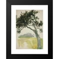 thumbnail image 2 of Edwin Austin Abbey 11x14 Black Modern Framed Museum Art Print Titled - Study of a Tree And&nbsp;Field, 2 of 5