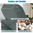 thumbnail image 3 of Outdoor Chaise Lounge Cushion Sunproof Waterproof Inlife Garden and Patio Rocking Chair Cushion, Deep Gray, 3 of 7